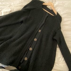 Balenciaga Mohair and wool knitted sweater cape.